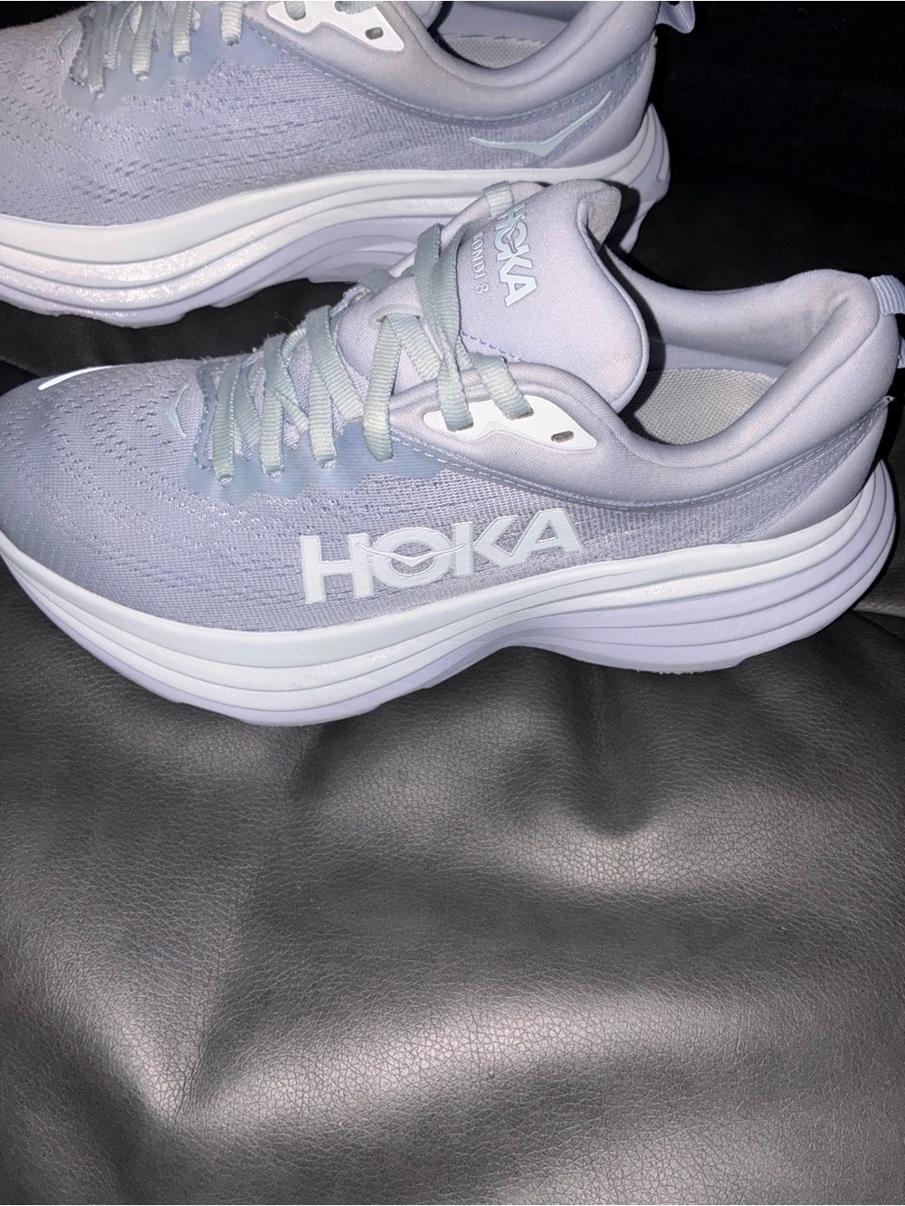 Hoka Women's Lavender Athletic Running Shoes - Picture 2 of 9